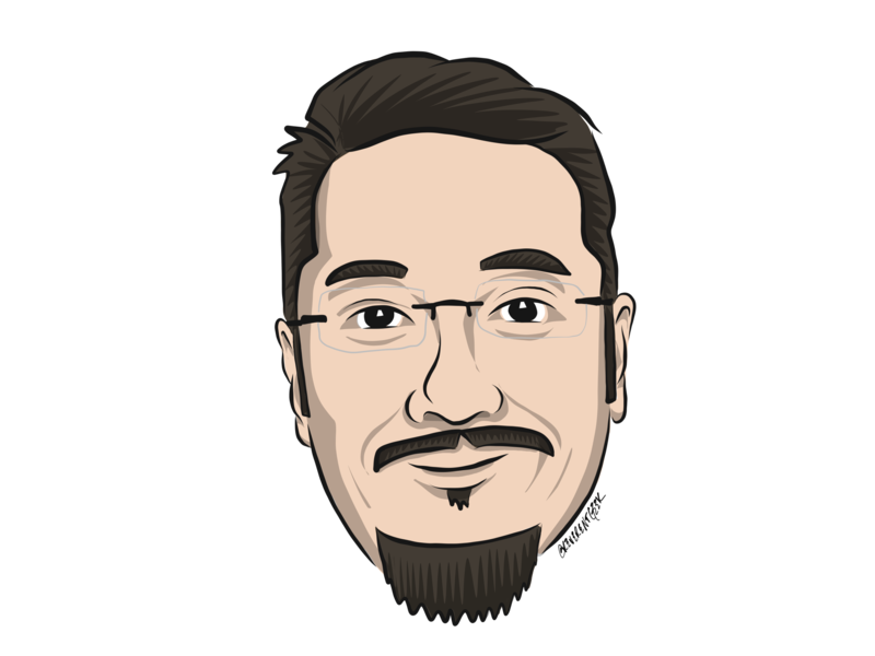 Cartoon portrait of Shan